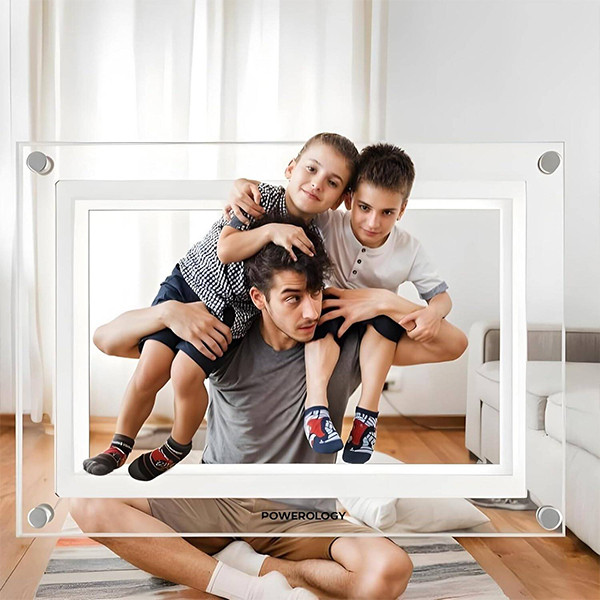 Powerology WiFi  Digital Photo Frame  Resolution:1024*600/1280*800 -  White - mobile shop in Hamra, Beirut, Lebanon. New and used phones, iPhone, Samsung, Huawei, Xiaomi, Oppo, Realme, Honor, Google Pixel, tablets, laptops, computers, and accessories. متجر موبايلات في الحمرا، بيروت، لبنان. هواتف جديدة ومستعملة، آيفون، سامسونج، هواوي، شاومي، أوبو، ريلمي، هونر، جوجل بيكسل، أجهزة لوحية، لابتوبات، كمبيوترات، واكسسوارات.