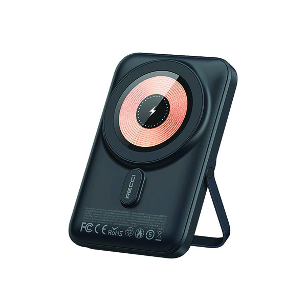 Recci power Bank 10000 mAh W08-Black, mobiles, lebanon, samsung, iphones, new, used, laptops, computers, huawei, phone, mobile prices in lebanon,mobile prices