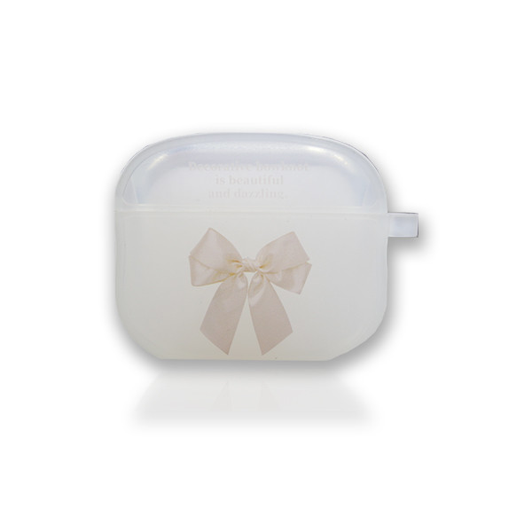 Movenchy Airpods Protect Case - Decorative Bowknot is beautiful and dazzling - Clear, mobiles, lebanon, samsung, iphones, new, used, laptops, computers, huawei, phone, mobile prices in lebanon,mobile prices