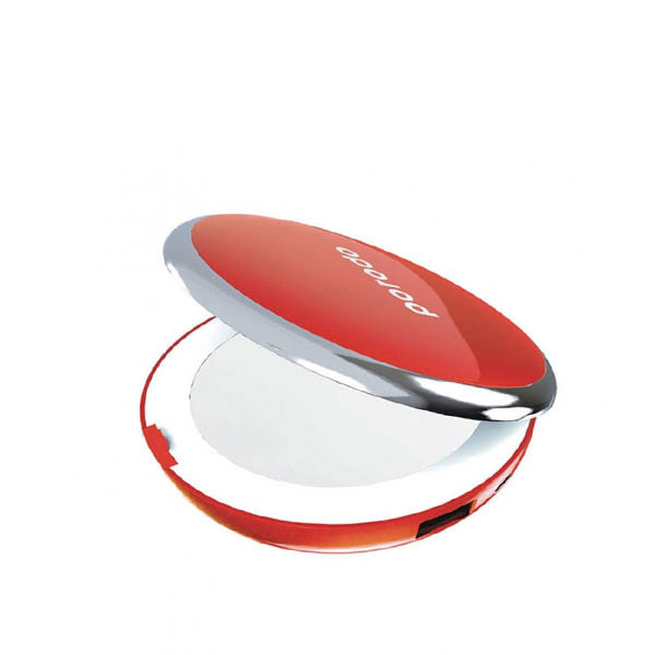 Porodo Slim & Glossy Mirror Power Bank 4000mAh Embedded Lighting With 3-Levels of Brightness - Fast Charging, mobiles, lebanon, samsung, iphones, new, used, laptops, computers, huawei, phone, mobile prices in lebanon,mobile prices