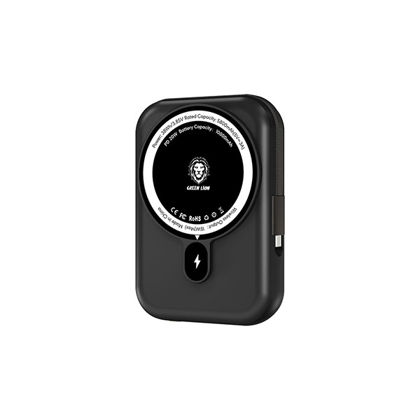 Green Lion Monaco 10000mAh MagSafe Power Bank Black, mobiles, lebanon, samsung, iphones, new, used, laptops, computers, huawei, phone, mobile prices in lebanon,mobile prices