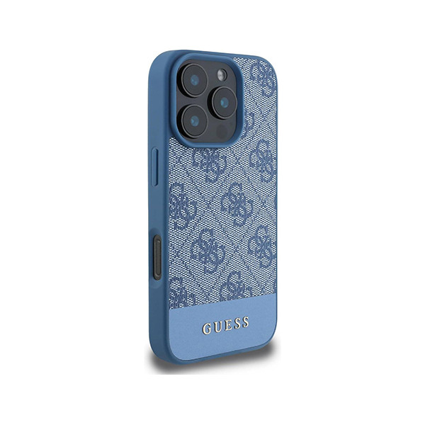 Guess Leather Case For Iphone 16 Pro Max Blue - mobile shop in Hamra, Beirut, Lebanon. New and used phones, iPhone, Samsung, Huawei, Xiaomi, Oppo, Realme, Honor, Google Pixel, tablets, laptops, computers, and accessories. متجر موبايلات في الحمرا، بيروت، لبنان. هواتف جديدة ومستعملة، آيفون، سامسونج، هواوي، شاومي، أوبو، ريلمي، هونر، جوجل بيكسل، أجهزة لوحية، لابتوبات، كمبيوترات، واكسسوارات.