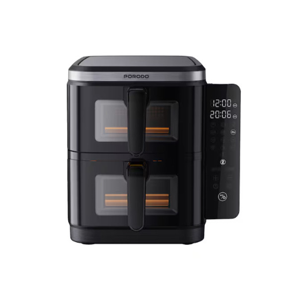 Porodo Lifestyle 2800W 2-Stack  Air Fryer with Transparent Windows - Black, mobiles, lebanon, samsung, iphones, new, used, laptops, computers, huawei, phone, mobile prices in lebanon,mobile prices