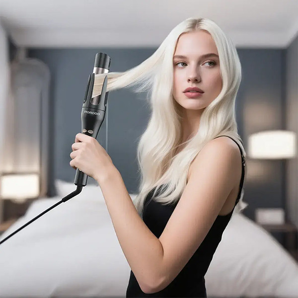 Porodo Lifestyle 2- in-1 Automatic Hair Curler & Straightener - Black - mobile shop in Hamra, Beirut, Lebanon. New and used phones, iPhone, Samsung, Huawei, Xiaomi, Oppo, Realme, Honor, Google Pixel, tablets, laptops, computers, and accessories. متجر موبايلات في الحمرا، بيروت، لبنان. هواتف جديدة ومستعملة، آيفون، سامسونج، هواوي، شاومي، أوبو، ريلمي، هونر، جوجل بيكسل، أجهزة لوحية، لابتوبات، كمبيوترات، واكسسوارات.