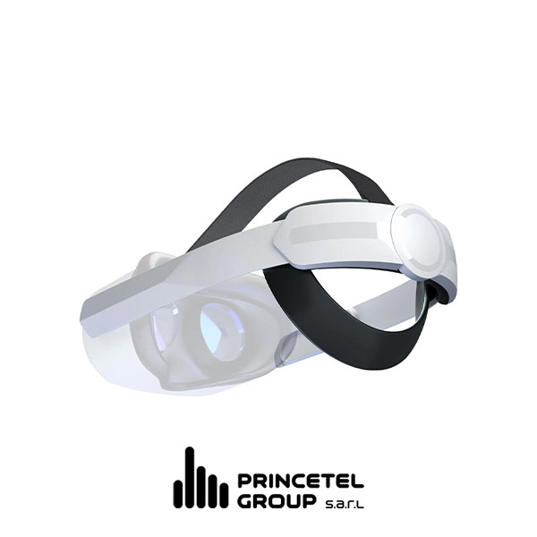 Blupebble - Elite Adjustable Head Strap Made For Meta Quest 2 - White - mobile shop in Hamra, Beirut, Lebanon. New and used phones, iPhone, Samsung, Huawei, Xiaomi, Oppo, Realme, Honor, Google Pixel, tablets, laptops, computers, and accessories. متجر موبايلات في الحمرا، بيروت، لبنان. هواتف جديدة ومستعملة، آيفون، سامسونج، هواوي، شاومي، أوبو، ريلمي، هونر، جوجل بيكسل، أجهزة لوحية، لابتوبات، كمبيوترات، واكسسوارات.