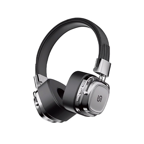 Porodo Soundtec Vintage Headphone - Black Silver, mobiles, lebanon, samsung, iphones, new, used, laptops, computers, huawei, phone, mobile prices in lebanon,mobile prices