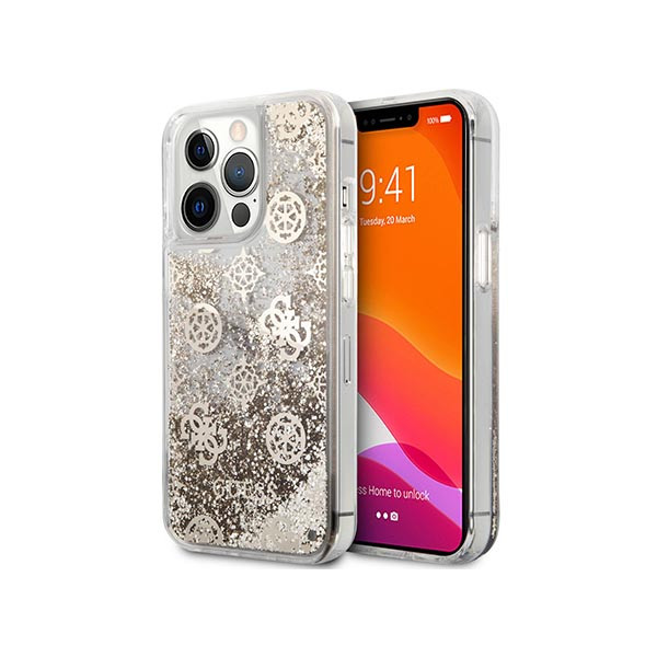 Guess iPhone 13 Pro/13 6.1`` Gold Glitter Case, mobiles, lebanon, samsung, iphones, new, used, laptops, computers, huawei, phone, mobile prices in lebanon,mobile prices