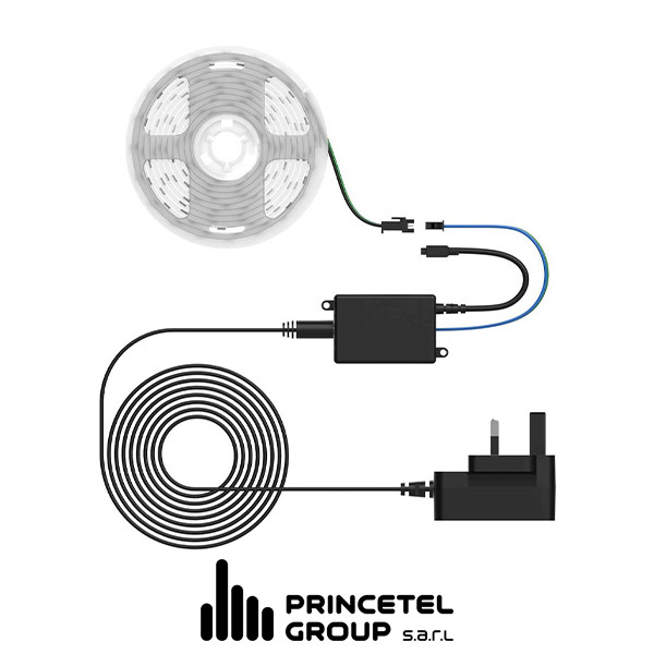 Porodo Blue 16.4 Ft Sound Reactive RGB Strip Light with 44 Key Remote - mobile shop in Hamra, Beirut, Lebanon. New and used phones, iPhone, Samsung, Huawei, Xiaomi, Oppo, Realme, Honor, Google Pixel, tablets, laptops, computers, and accessories. متجر موبايلات في الحمرا، بيروت، لبنان. هواتف جديدة ومستعملة، آيفون، سامسونج، هواوي، شاومي، أوبو، ريلمي، هونر، جوجل بيكسل، أجهزة لوحية، لابتوبات، كمبيوترات، واكسسوارات.