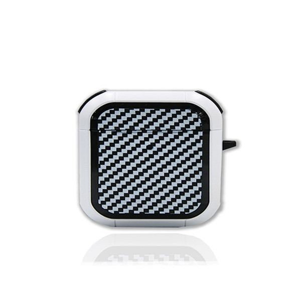StopTime New Upgrade for Airpods Pro Protective Case Carbon Fiber - White, mobiles, lebanon, samsung, iphones, new, used, laptops, computers, huawei, phone, mobile prices in lebanon,mobile prices