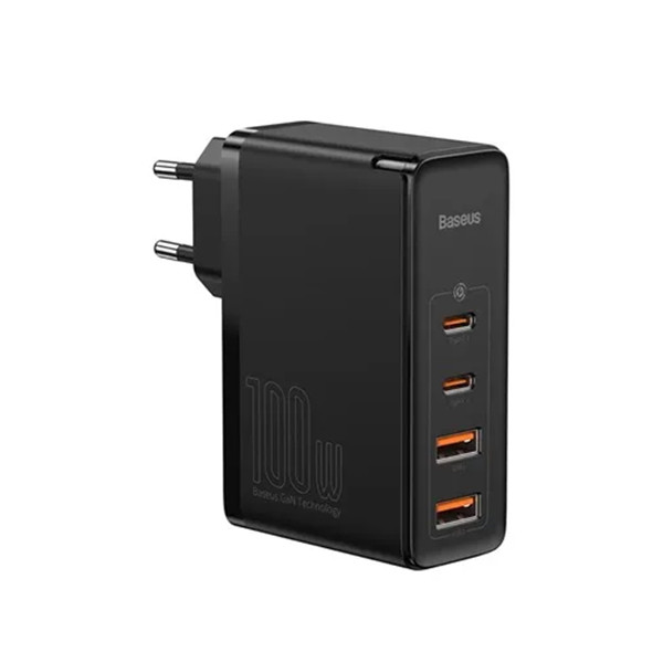Baseus GaN2 Pro Quick Charger 2C+2U 100w EU Black, mobiles, lebanon, samsung, iphones, new, used, laptops, computers, huawei, phone, mobile prices in lebanon,mobile prices