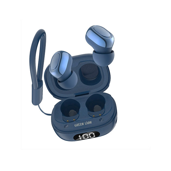 Green Lion Mittersill True Wireless Earbuds Blue - mobile shop in Hamra, Beirut, Lebanon. New and used phones, iPhone, Samsung, Huawei, Xiaomi, Oppo, Realme, Honor, Google Pixel, tablets, laptops, computers, and accessories. متجر موبايلات في الحمرا، بيروت، لبنان. هواتف جديدة ومستعملة، آيفون، سامسونج، هواوي، شاومي، أوبو، ريلمي، هونر، جوجل بيكسل، أجهزة لوحية، لابتوبات، كمبيوترات، واكسسوارات.