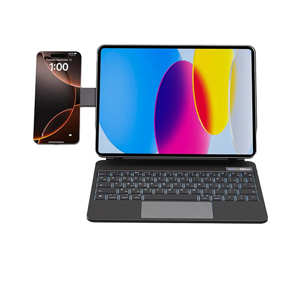 Powerology  Dynaboard Apple Pro 13"(M4)  Magic Keyboard 200ma With  Lithium Battery  Capacity -  Black, mobiles, lebanon, samsung, iphones, new, used, laptops, computers, huawei, phone, mobile prices in lebanon,mobile prices