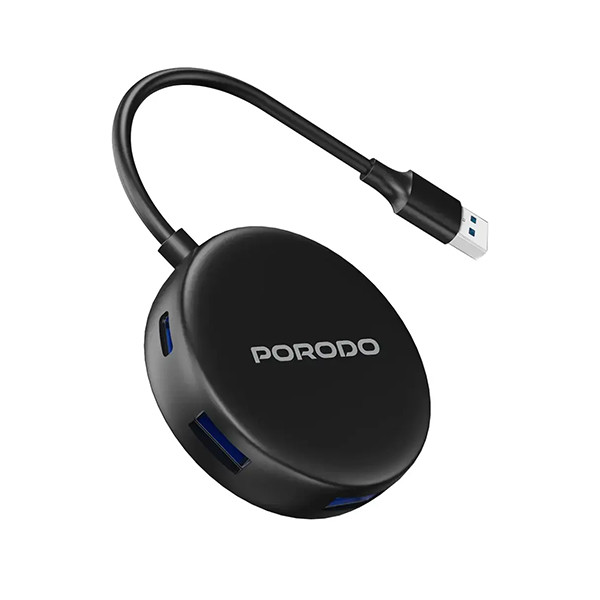 Porodo 5 IN 1 USB 3.0 Hub 4*5Gbps 1*USB Charging Connect 5V - Black - mobile shop in Hamra, Beirut, Lebanon. New and used phones, iPhone, Samsung, Huawei, Xiaomi, Oppo, Realme, Honor, Google Pixel, tablets, laptops, computers, and accessories. متجر موبايلات في الحمرا، بيروت، لبنان. هواتف جديدة ومستعملة، آيفون، سامسونج، هواوي، شاومي، أوبو، ريلمي، هونر، جوجل بيكسل، أجهزة لوحية، لابتوبات، كمبيوترات، واكسسوارات.