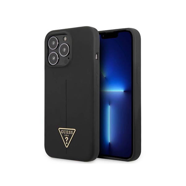 Guess Silicone Triangle Logo - Coque iPhone 13 Pro (Noir), mobiles, lebanon, samsung, iphones, new, used, laptops, computers, huawei, phone, mobile prices in lebanon,mobile prices