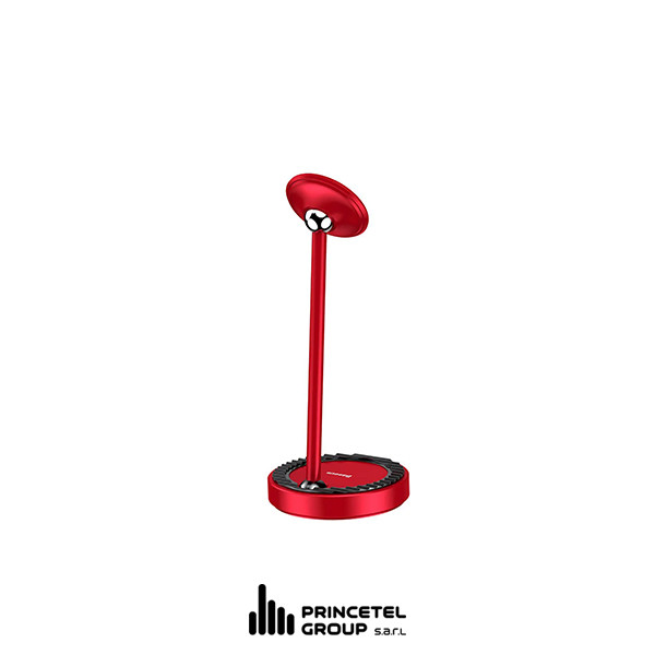 Baseus Desktop magnetic table stand red - mobile shop in Hamra, Beirut, Lebanon. New and used phones, iPhone, Samsung, Huawei, Xiaomi, Oppo, Realme, Honor, Google Pixel, tablets, laptops, computers, and accessories. متجر موبايلات في الحمرا، بيروت، لبنان. هواتف جديدة ومستعملة، آيفون، سامسونج، هواوي، شاومي، أوبو، ريلمي، هونر، جوجل بيكسل، أجهزة لوحية، لابتوبات، كمبيوترات، واكسسوارات.