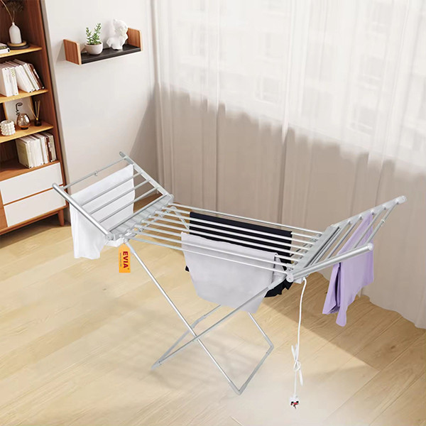 Electric Clothes Airer, Foldable Laundry Drying Rack with 2 Side Wings, 15kg Capacity Standing - mobile shop in Hamra, Beirut, Lebanon. New and used phones, iPhone, Samsung, Huawei, Xiaomi, Oppo, Realme, Honor, Google Pixel, tablets, laptops, computers, and accessories. متجر موبايلات في الحمرا، بيروت، لبنان. هواتف جديدة ومستعملة، آيفون، سامسونج، هواوي، شاومي، أوبو، ريلمي، هونر، جوجل بيكسل، أجهزة لوحية، لابتوبات، كمبيوترات، واكسسوارات.