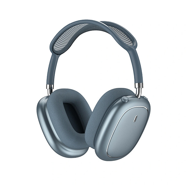 WIWU Airbuds MAX Active noise headphone blue - mobile shop in Hamra, Beirut, Lebanon. New and used phones, iPhone, Samsung, Huawei, Xiaomi, Oppo, Realme, Honor, Google Pixel, tablets, laptops, computers, and accessories. متجر موبايلات في الحمرا، بيروت، لبنان. هواتف جديدة ومستعملة، آيفون، سامسونج، هواوي، شاومي، أوبو، ريلمي، هونر، جوجل بيكسل، أجهزة لوحية، لابتوبات، كمبيوترات، واكسسوارات.