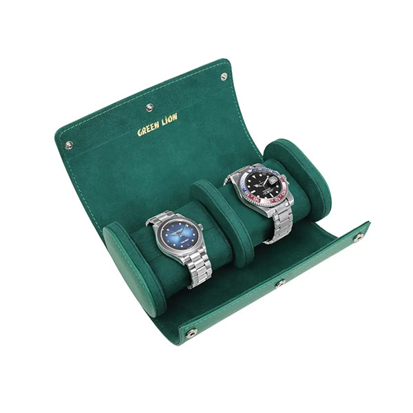 Green Lion Duo Watch Roll Case - Rolex Green, mobiles, lebanon, samsung, iphones, new, used, laptops, computers, huawei, phone, mobile prices in lebanon,mobile prices