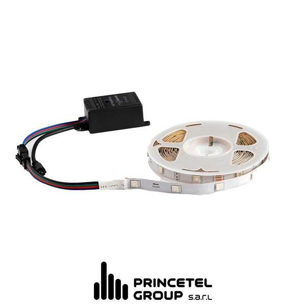 Porodo Blue 16.4 Ft Sound Reactive RGB Strip Light with 44 Key Remote - mobile shop in Hamra, Beirut, Lebanon. New and used phones, iPhone, Samsung, Huawei, Xiaomi, Oppo, Realme, Honor, Google Pixel, tablets, laptops, computers, and accessories. متجر موبايلات في الحمرا، بيروت، لبنان. هواتف جديدة ومستعملة، آيفون، سامسونج، هواوي، شاومي، أوبو، ريلمي، هونر، جوجل بيكسل، أجهزة لوحية، لابتوبات، كمبيوترات، واكسسوارات.