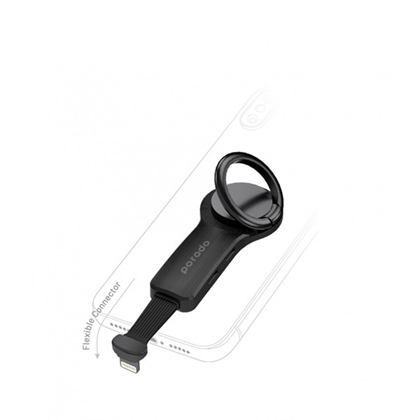 Porodo Dual Lightning Adapter (Charge & Audio) With Finger Grip 2A 3.5KWD, mobiles, lebanon, samsung, iphones, new, used, laptops, computers, huawei, phone, mobile prices in lebanon,mobile prices
