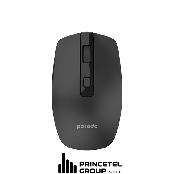 Porodo 2.4G Wireless and  Bluetooth Rechargeable Mouse DPI 1600 - Black - mobile shop in Hamra, Beirut, Lebanon. New and used phones, iPhone, Samsung, Huawei, Xiaomi, Oppo, Realme, Honor, Google Pixel, tablets, laptops, computers, and accessories. متجر موبايلات في الحمرا، بيروت، لبنان. هواتف جديدة ومستعملة، آيفون، سامسونج، هواوي، شاومي، أوبو، ريلمي، هونر، جوجل بيكسل، أجهزة لوحية، لابتوبات، كمبيوترات، واكسسوارات.