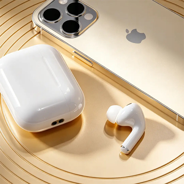 Porodo Blue Airpods Pro 3 ANC With 300 mAh Battery - White - mobile shop in Hamra, Beirut, Lebanon. New and used phones, iPhone, Samsung, Huawei, Xiaomi, Oppo, Realme, Honor, Google Pixel, tablets, laptops, computers, and accessories. متجر موبايلات في الحمرا، بيروت، لبنان. هواتف جديدة ومستعملة، آيفون، سامسونج، هواوي، شاومي، أوبو، ريلمي، هونر، جوجل بيكسل، أجهزة لوحية، لابتوبات، كمبيوترات، واكسسوارات.