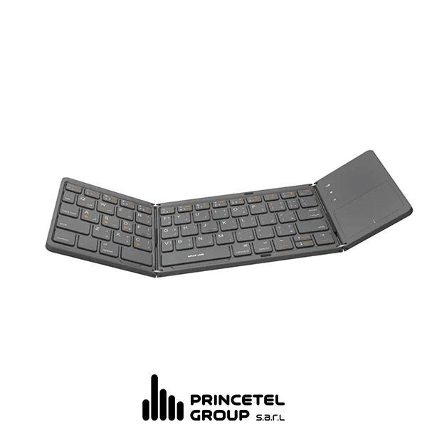 Green Lion Foldable Bluetooth  Keyboard - Gray - mobile shop in Hamra, Beirut, Lebanon. New and used phones, iPhone, Samsung, Huawei, Xiaomi, Oppo, Realme, Honor, Google Pixel, tablets, laptops, computers, and accessories. متجر موبايلات في الحمرا، بيروت، لبنان. هواتف جديدة ومستعملة، آيفون، سامسونج، هواوي، شاومي، أوبو، ريلمي، هونر، جوجل بيكسل، أجهزة لوحية، لابتوبات، كمبيوترات، واكسسوارات.