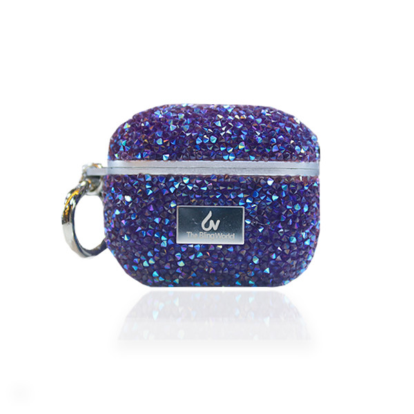 Bling Case for Aipods Pro - Crystal Purple, mobiles, lebanon, samsung, iphones, new, used, laptops, computers, huawei, phone, mobile prices in lebanon,mobile prices