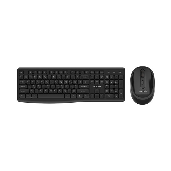 Porodo Wireless 2.4G+BT Keyboard with Mouse - Black, mobiles, lebanon, samsung, iphones, new, used, laptops, computers, huawei, phone, mobile prices in lebanon,mobile prices