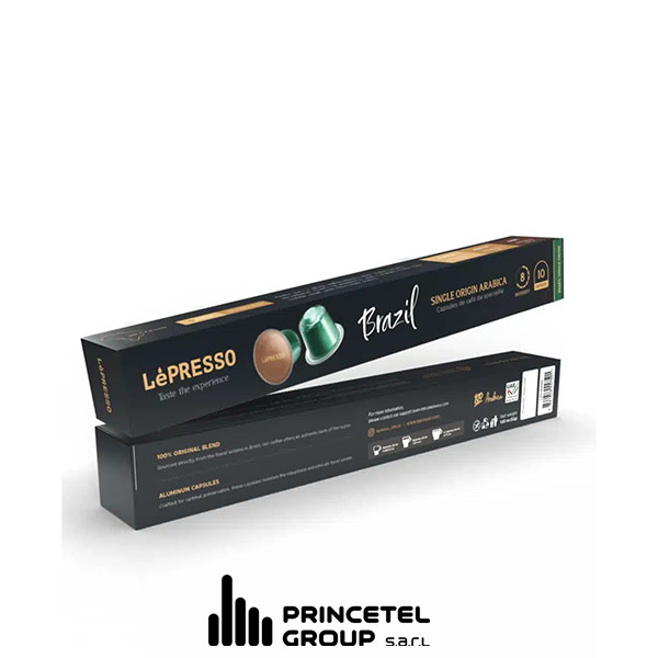 LePresso Aluminum capsules for Nespresso 100% Arabica 10pc - Brazil origin blend - mobile shop in Hamra, Beirut, Lebanon. New and used phones, iPhone, Samsung, Huawei, Xiaomi, Oppo, Realme, Honor, Google Pixel, tablets, laptops, computers, and accessories. متجر موبايلات في الحمرا، بيروت، لبنان. هواتف جديدة ومستعملة، آيفون، سامسونج، هواوي، شاومي، أوبو، ريلمي، هونر، جوجل بيكسل، أجهزة لوحية، لابتوبات، كمبيوترات، واكسسوارات.