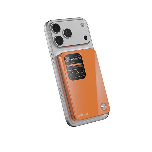 Green Lion G Mag 3 IN 1 10000mAh Power Bank PD  20W - Orange, mobiles, lebanon, samsung, iphones, new, used, laptops, computers, huawei, phone, mobile prices in lebanon,mobile prices
