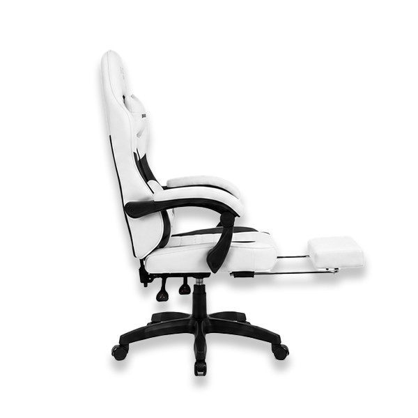 Dead Skull Gaming Chair Comfort with Footrest & Headrest – Adjustable Back, Ergonomic Design for Gamers-White/Black - mobile shop in Hamra, Beirut, Lebanon. New and used phones, iPhone, Samsung, Huawei, Xiaomi, Oppo, Realme, Honor, Google Pixel, tablets, laptops, computers, and accessories. متجر موبايلات في الحمرا، بيروت، لبنان. هواتف جديدة ومستعملة، آيفون، سامسونج، هواوي، شاومي، أوبو، ريلمي، هونر، جوجل بيكسل، أجهزة لوحية، لابتوبات، كمبيوترات، واكسسوارات.