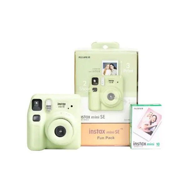 Fujifilm Instax Mini SE Camera Fun Pack, Green, mobiles, lebanon, samsung, iphones, new, used, laptops, computers, huawei, phone, mobile prices in lebanon,mobile prices