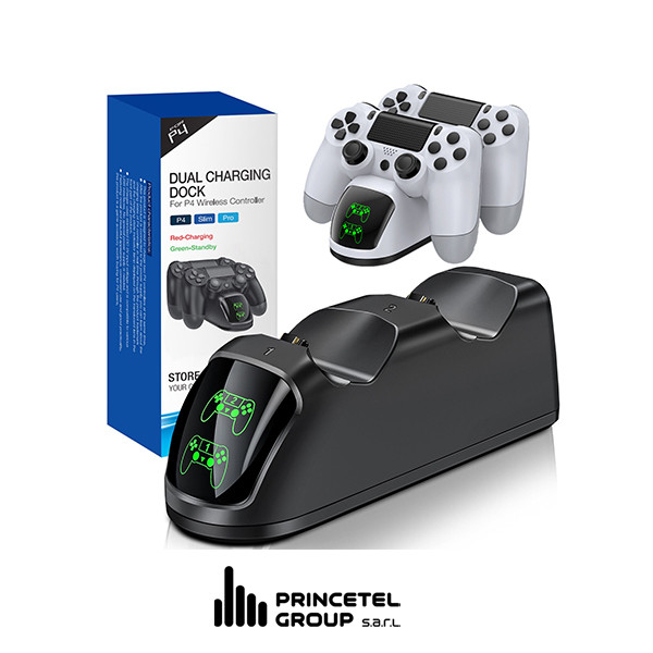 PlayStation 4 Controller Dual Fast Charger Dock Station Charging Stand - mobile shop in Hamra, Beirut, Lebanon. New and used phones, iPhone, Samsung, Huawei, Xiaomi, Oppo, Realme, Honor, Google Pixel, tablets, laptops, computers, and accessories. متجر موبايلات في الحمرا، بيروت، لبنان. هواتف جديدة ومستعملة، آيفون، سامسونج، هواوي، شاومي، أوبو، ريلمي، هونر، جوجل بيكسل، أجهزة لوحية، لابتوبات، كمبيوترات، واكسسوارات.