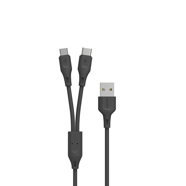 porodo 2 in 1 Cable for Android Devices(PVC), mobiles, lebanon, samsung, iphones, new, used, laptops, computers, huawei, phone, mobile prices in lebanon,mobile prices