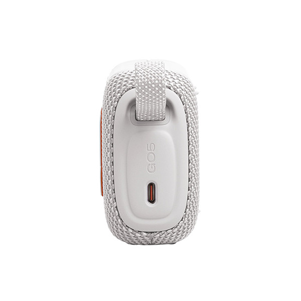 JBL Go 5 Portable Bluetooth Speaker- White - mobile shop in Hamra, Beirut, Lebanon. New and used phones, iPhone, Samsung, Huawei, Xiaomi, Oppo, Realme, Honor, Google Pixel, tablets, laptops, computers, and accessories. متجر موبايلات في الحمرا، بيروت، لبنان. هواتف جديدة ومستعملة، آيفون، سامسونج، هواوي، شاومي، أوبو، ريلمي، هونر، جوجل بيكسل، أجهزة لوحية، لابتوبات، كمبيوترات، واكسسوارات.