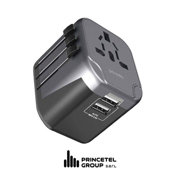 Porodo 8A Dual Fuse AC Output Universal Travel Charger - mobile shop in Hamra, Beirut, Lebanon. New and used phones, iPhone, Samsung, Huawei, Xiaomi, Oppo, Realme, Honor, Google Pixel, tablets, laptops, computers, and accessories. متجر موبايلات في الحمرا، بيروت، لبنان. هواتف جديدة ومستعملة، آيفون، سامسونج، هواوي، شاومي، أوبو، ريلمي، هونر، جوجل بيكسل، أجهزة لوحية، لابتوبات، كمبيوترات، واكسسوارات.