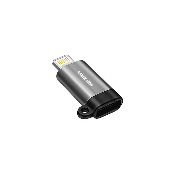 Green Lion Type-C to Lightning  Adapter - Gray, mobiles, lebanon, samsung, iphones, new, used, laptops, computers, huawei, phone, mobile prices in lebanon,mobile prices