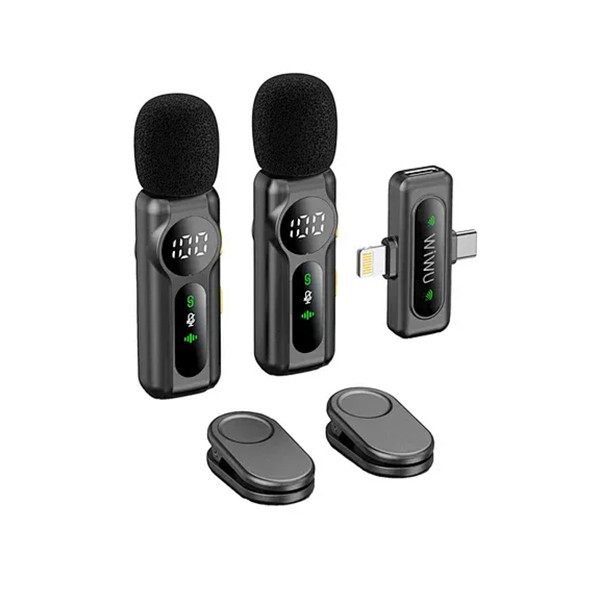 WIWU Duo Wireless Microphone ANC, mobiles, lebanon, samsung, iphones, new, used, laptops, computers, huawei, phone, mobile prices in lebanon,mobile prices