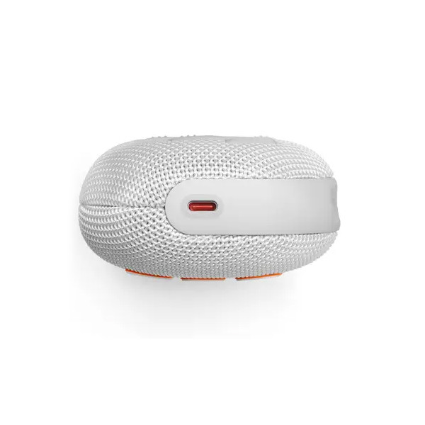 JBL Clip5 Portable  Wireless Speaker - White - mobile shop in Hamra, Beirut, Lebanon. New and used phones, iPhone, Samsung, Huawei, Xiaomi, Oppo, Realme, Honor, Google Pixel, tablets, laptops, computers, and accessories. متجر موبايلات في الحمرا، بيروت، لبنان. هواتف جديدة ومستعملة، آيفون، سامسونج، هواوي، شاومي، أوبو، ريلمي، هونر، جوجل بيكسل، أجهزة لوحية، لابتوبات، كمبيوترات، واكسسوارات.
