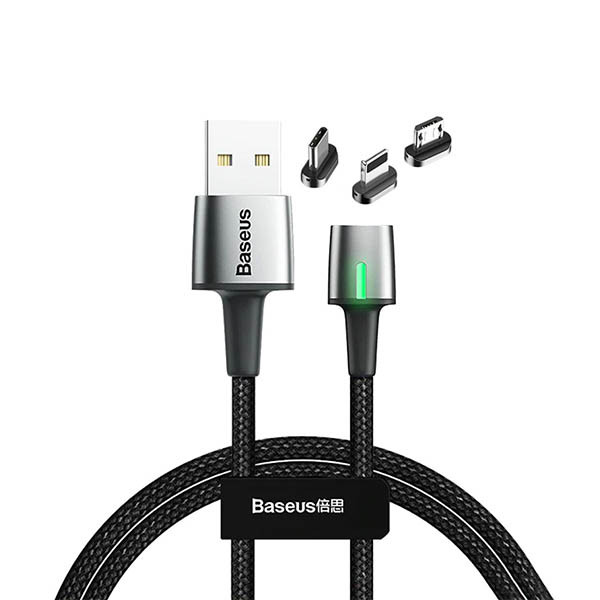 Baseus Zinc Magnetic Cable Kit 1m, mobiles, lebanon, samsung, iphones, new, used, laptops, computers, huawei, phone, mobile prices in lebanon,mobile prices