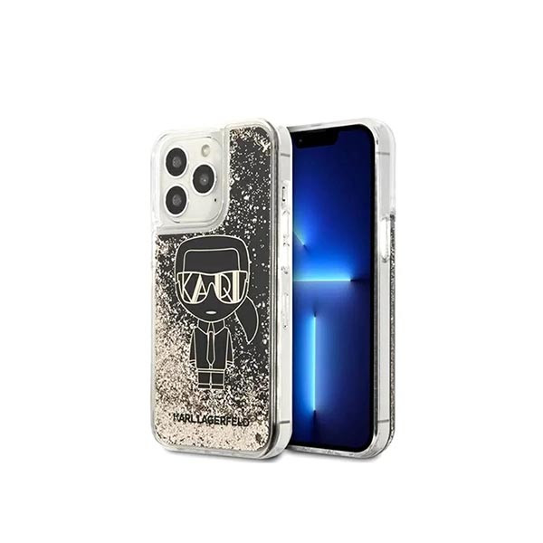 Karl Lagerfeld Gatsby Liquid Glitter Iphone 13 Pro Case - Black, mobiles, lebanon, samsung, iphones, new, used, laptops, computers, huawei, phone, mobile prices in lebanon,mobile prices