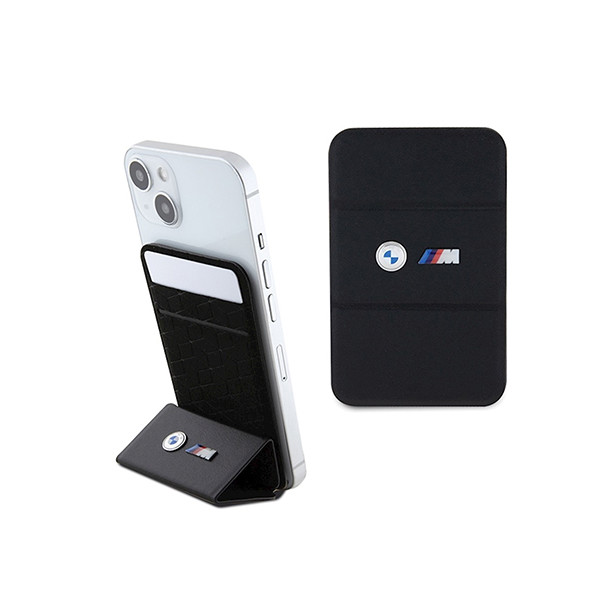 BMW bag for phone BMWCSMMPGK black Wallet Magsafe PU Metal Logos, mobiles, lebanon, samsung, iphones, new, used, laptops, computers, huawei, phone, mobile prices in lebanon,mobile prices