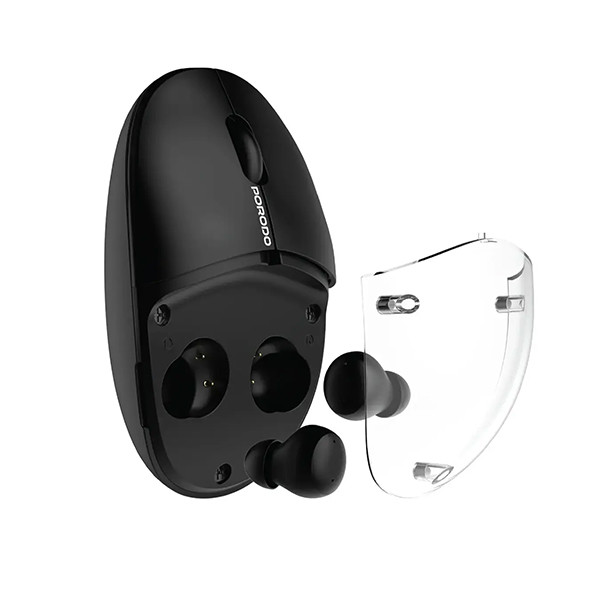 Porodo TWS Earbud Wireles Mouse-Black, mobiles, lebanon, samsung, iphones, new, used, laptops, computers, huawei, phone, mobile prices in lebanon,mobile prices