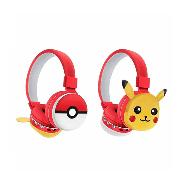 Cartoon Headset Bluetooth Pikachu Children's AH-806X -Red - mobile shop in Hamra, Beirut, Lebanon. New and used phones, iPhone, Samsung, Huawei, Xiaomi, Oppo, Realme, Honor, Google Pixel, tablets, laptops, computers, and accessories. متجر موبايلات في الحمرا، بيروت، لبنان. هواتف جديدة ومستعملة، آيفون، سامسونج، هواوي، شاومي، أوبو، ريلمي، هونر، جوجل بيكسل، أجهزة لوحية، لابتوبات، كمبيوترات، واكسسوارات.