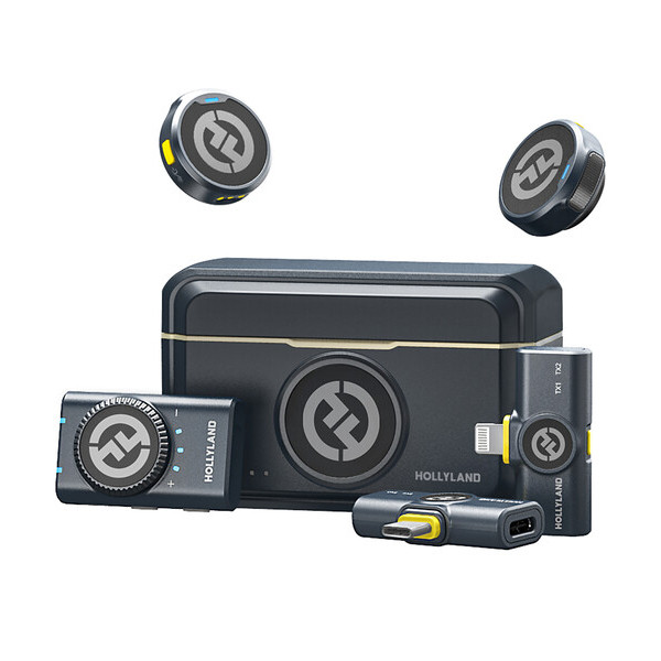 Hollyland LARK M2 DUO 2-Person Wireless Combo Microphone System (2.4 GHz, Shine Charcoal), mobiles, lebanon, samsung, iphones, new, used, laptops, computers, huawei, phone, mobile prices in lebanon,mobile prices