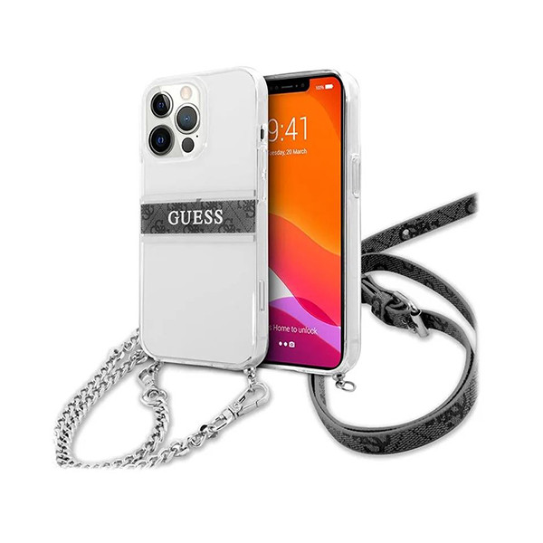 Guess 4G Gold Stripe Crossbody - Case for iPhone 13 Pro, mobiles, lebanon, samsung, iphones, new, used, laptops, computers, huawei, phone, mobile prices in lebanon,mobile prices