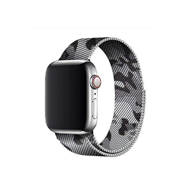 iBAND Apple Watch Army Black& White Magnetic Strap 38-40-41mm, mobiles, lebanon, samsung, iphones, new, used, laptops, computers, huawei, phone, mobile prices in lebanon,mobile prices