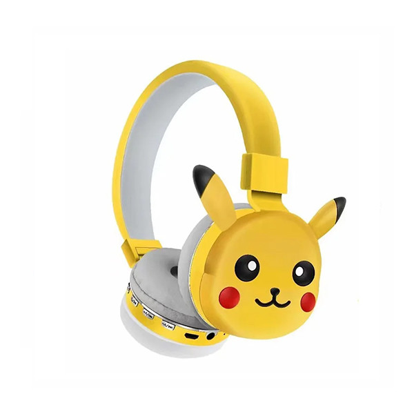 Cartoon Headset Bluetooth Pikachu Children's AH-806X -Yellow, mobiles, lebanon, samsung, iphones, new, used, laptops, computers, huawei, phone, mobile prices in lebanon,mobile prices