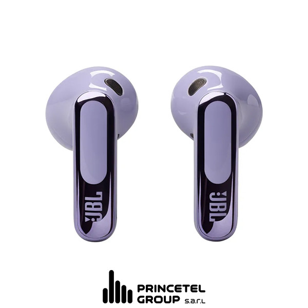 JBL Live Flex 3 True Wireless  Noise Cancelling Earbuds With Display - Purple - mobile shop in Hamra, Beirut, Lebanon. New and used phones, iPhone, Samsung, Huawei, Xiaomi, Oppo, Realme, Honor, Google Pixel, tablets, laptops, computers, and accessories. متجر موبايلات في الحمرا، بيروت، لبنان. هواتف جديدة ومستعملة، آيفون، سامسونج، هواوي، شاومي، أوبو، ريلمي، هونر، جوجل بيكسل، أجهزة لوحية، لابتوبات، كمبيوترات، واكسسوارات.
